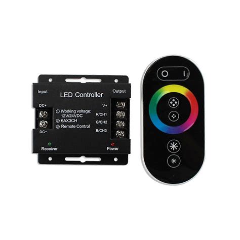 Image result for Black LED Controller with Dimable Remote Control
