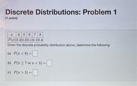Image result for Discrete Probability Distribution Word Problem
