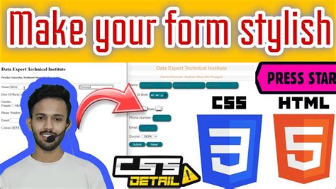 Image result for Admission Form Example Just Using HTML