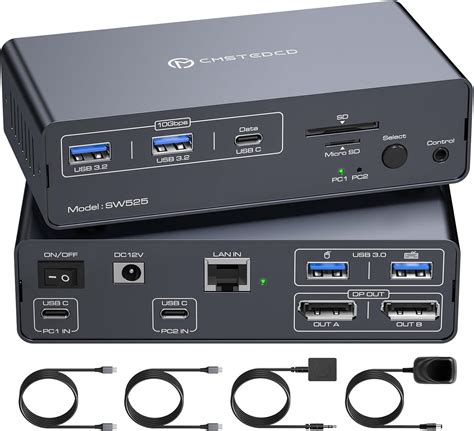 Amazon.com: FQuanmap 4K120Hz USB C Docking Station with KVM Switch 2 ...