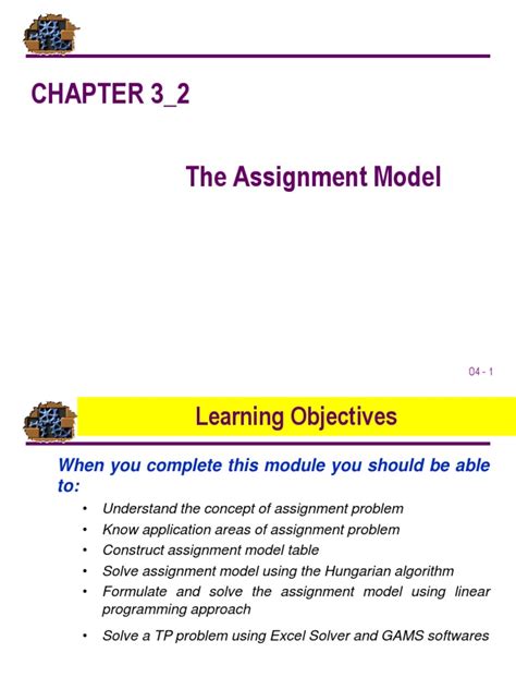 Image result for Assignment Problem Model