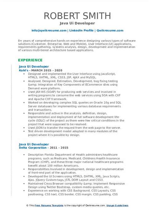 Java UI Developer に対する画像結果
