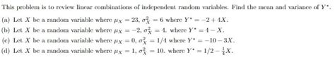 Forming Linear Combinations of Random Variables Worksheet に対する画像結果