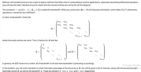 Image result for Banded Sparse Matrix
