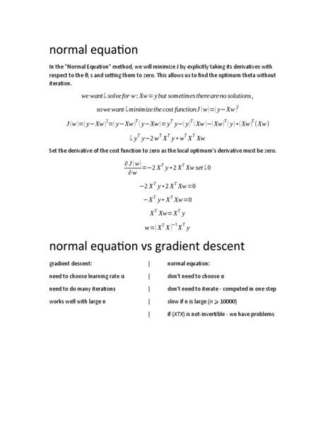 Toradh íomhá ar Normal Equation Set