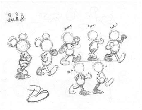 Image result for 2D Walk Cycle Mickey Mouse