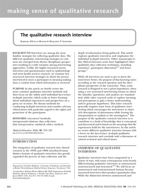 Image result for Research Interview Example