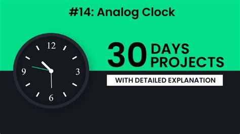 Afbeeldingsresultaten voor Analog Clock Coding HTML