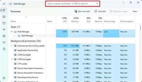 Toradh íomhá ar Windows 11 22N2 Task Manager