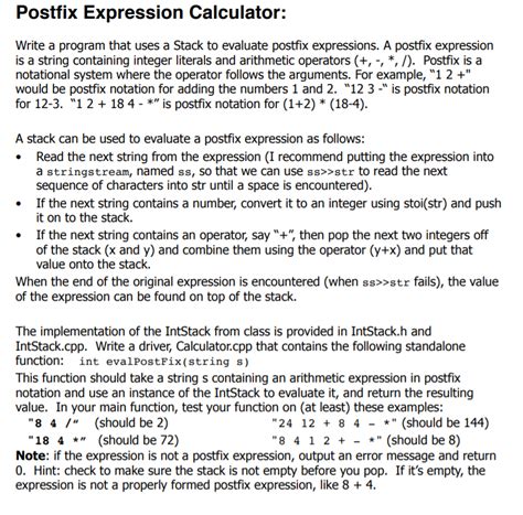 Toradh íomhá ar Code for Evaluation of Postfix Expression