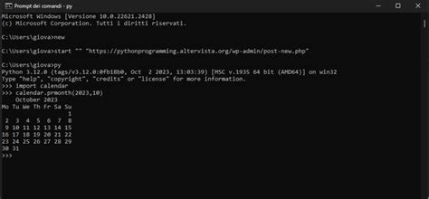 Image result for Program to Display Calendar in Python