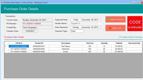 Image result for Add Order Design VB.NET