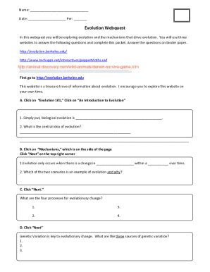 Image result for Evolution Lab Answer Key