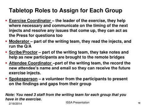 Toradh íomhá ar Lessons Learnt From Tabletop Exercise