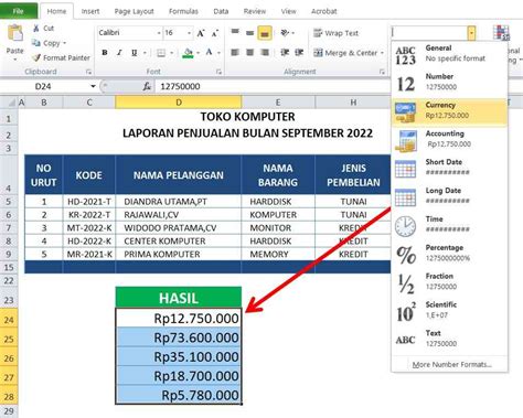Image result for Cara Format Excel