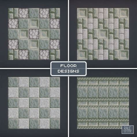 Toradh íomhá ar Minecraft Floor Flower Pattern