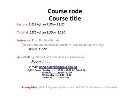 Image result for Course Title Examples