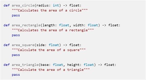 Image result for Mechanical Area Dimensions in Python Functions