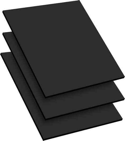 Buy Mega Format Expanded PVC Plastic Sheets - 8" X 10" Rigid Black ...