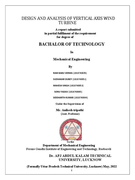 Image result for Engineering Final Year Project Report Introduction Examples