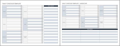 Daily Routine Checklist Template Excel に対する画像結果