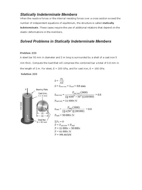Identify Statically Indeterminate Members Practice Problems に対する画像結果