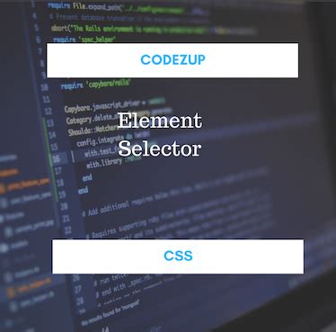 Image result for CSS Element Selector Syntax