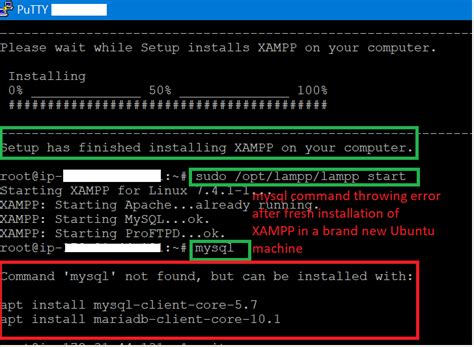 Xampp Start MySQL Command Line に対する画像結果