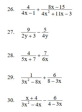 Toradh íomhá ar Examples of Adding Rational Expressions
