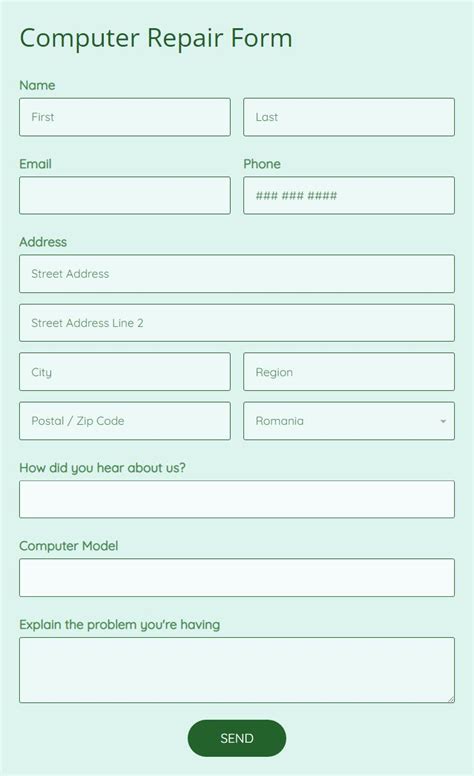 Toradh íomhá ar Credit Repair Intake Form Template