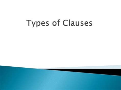 Image result for All Types of Clauses with Examples