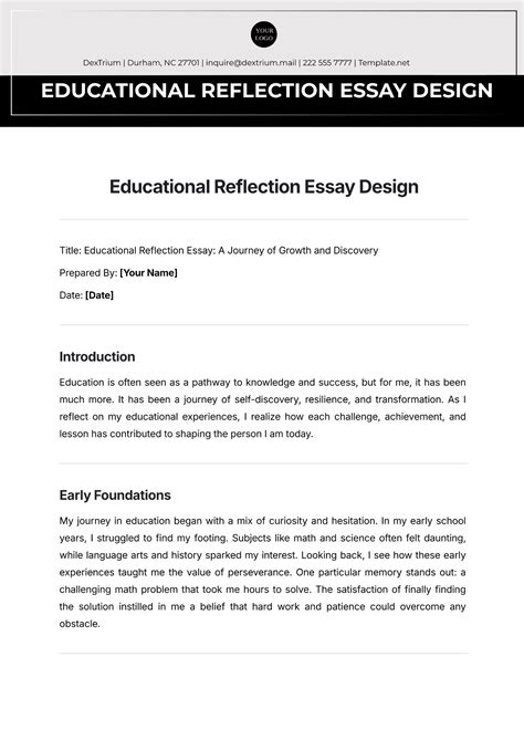 Toradh íomhá ar Reflection Paper Design Templates About Computer