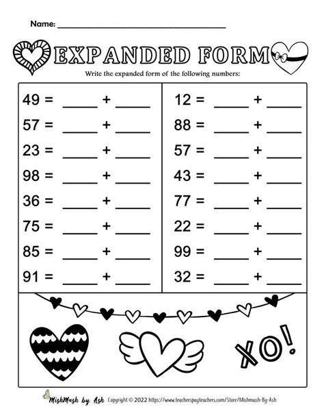 Image result for Exponent Expanded Form Worksheets