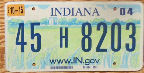 Image result for Indiana License Plate Sample
