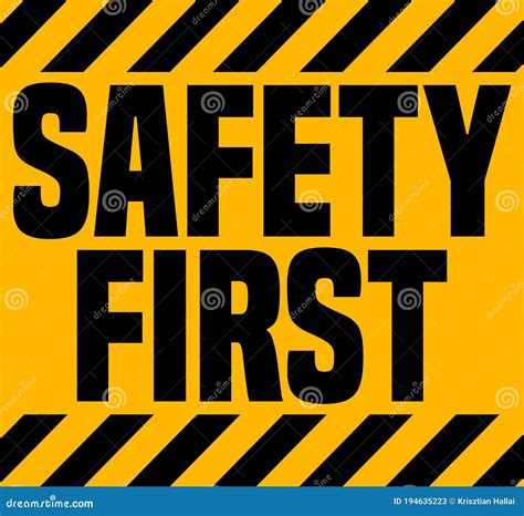 Image result for Safety First Warning Sign