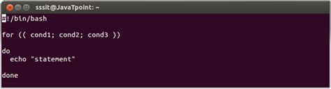 For Loop in Shell Programming に対する画像結果