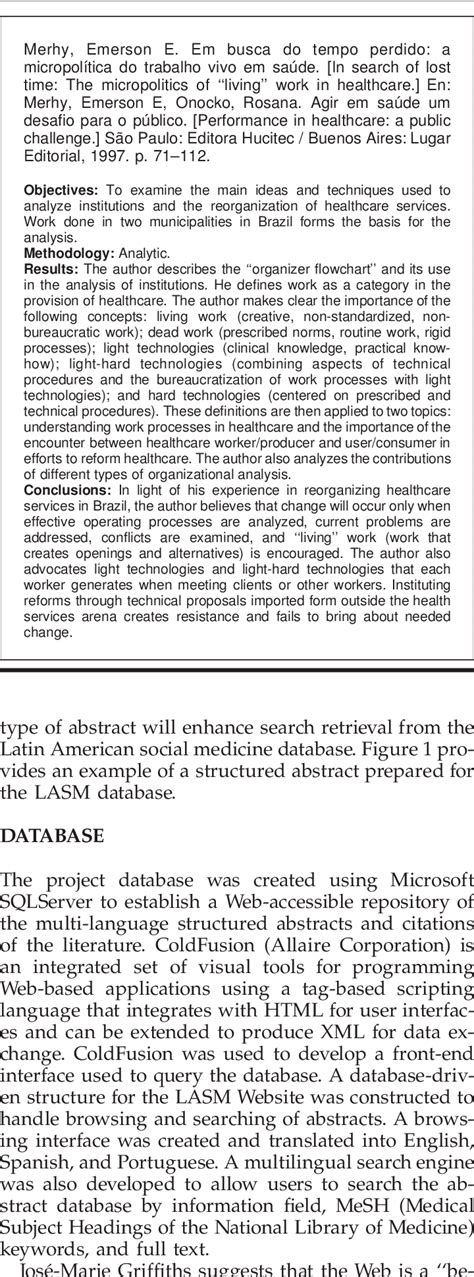 Afbeeldingsresultaten voor Structured Abstract
