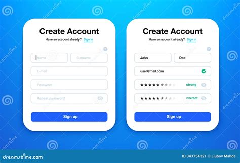 Image result for Application UI CreateAccount