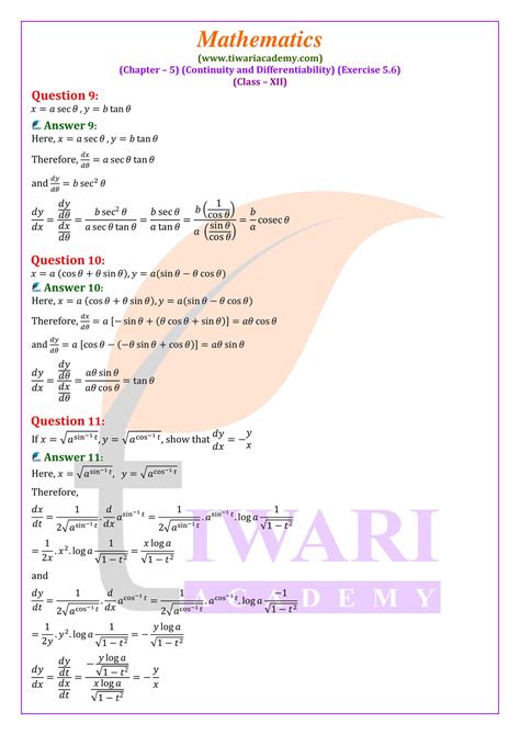 Image result for Class 12th Maths Ch 5