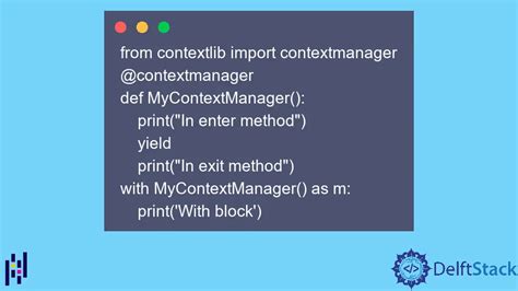 Toradh íomhá ar Contex Manager in Python