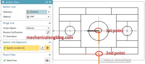 Breakout Section View in NX Modeling に対する画像結果