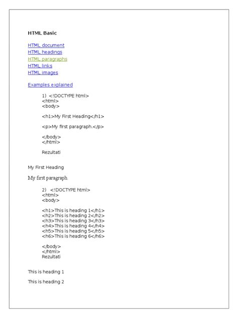 Image result for HTML Commands List