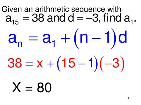 Afbeeldingsresultaten voor Recursive Rule for Arithmetic Sequence