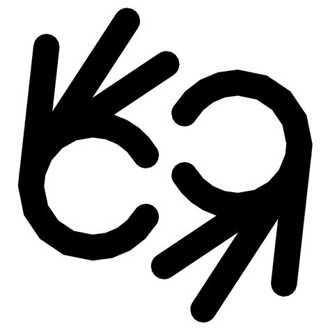 Toradh íomhá ar Sign Language B Icon