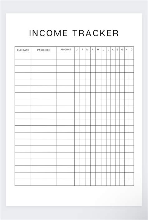 Image result for Income Log Template