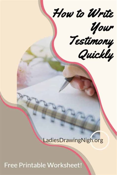 Image result for Write a Testimony