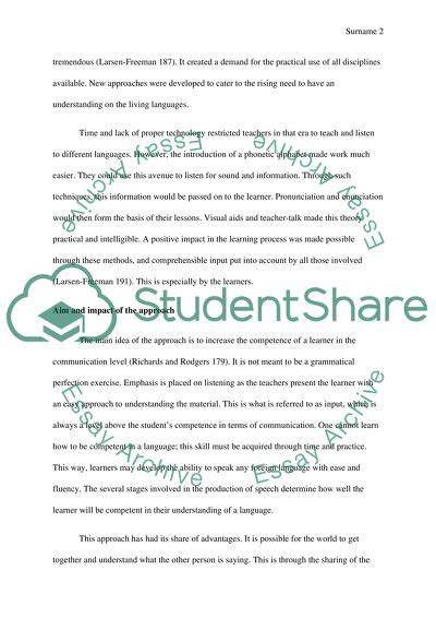 Toradh íomhá ar The Natural Approach Method