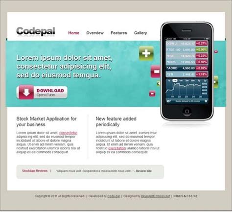 Image result for CSS/HTML Template Application Desktop