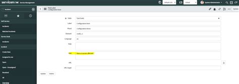 Image result for ServiceNow Hint Text in HTML Field