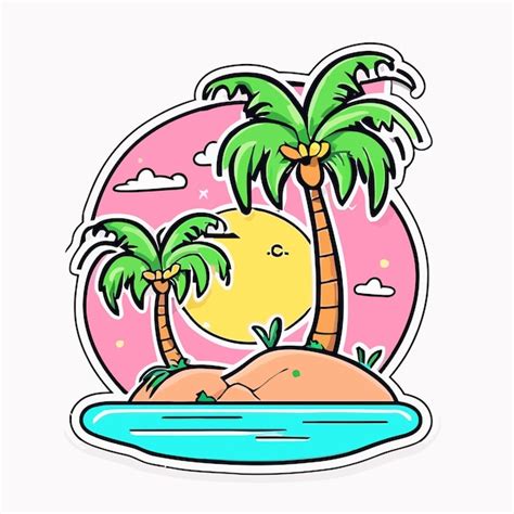 Palm Tree Sticker PNG に対する画像結果